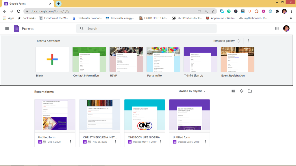 new Google forms for business